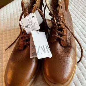 Zara tan men boots